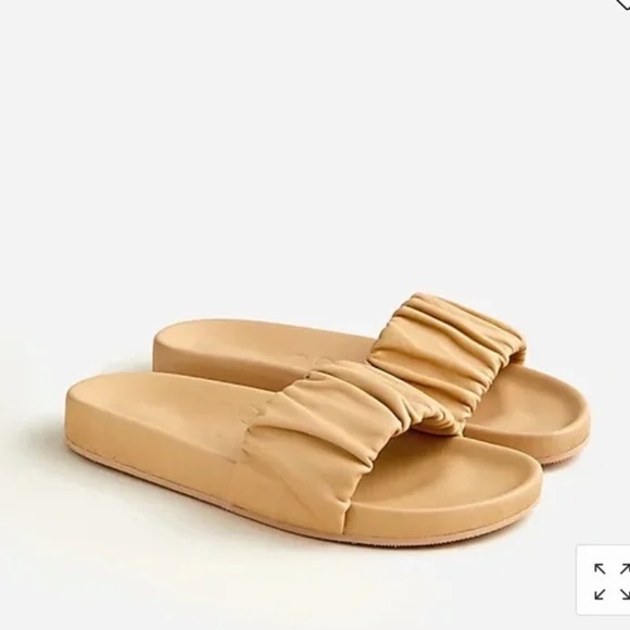 J. Crew Shoes - J Crew Pacific scrunchie-strap slides BE776, Size 11